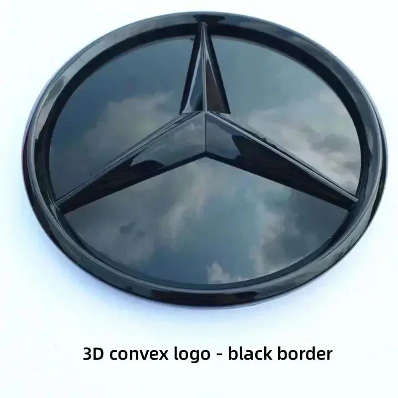 AABIC1 Car Front Grill Logo Light mirror face LED Badge Emblem Luminous Decorative Light For Mercedes Benz W167 GLC GLE CLS 2020-2023