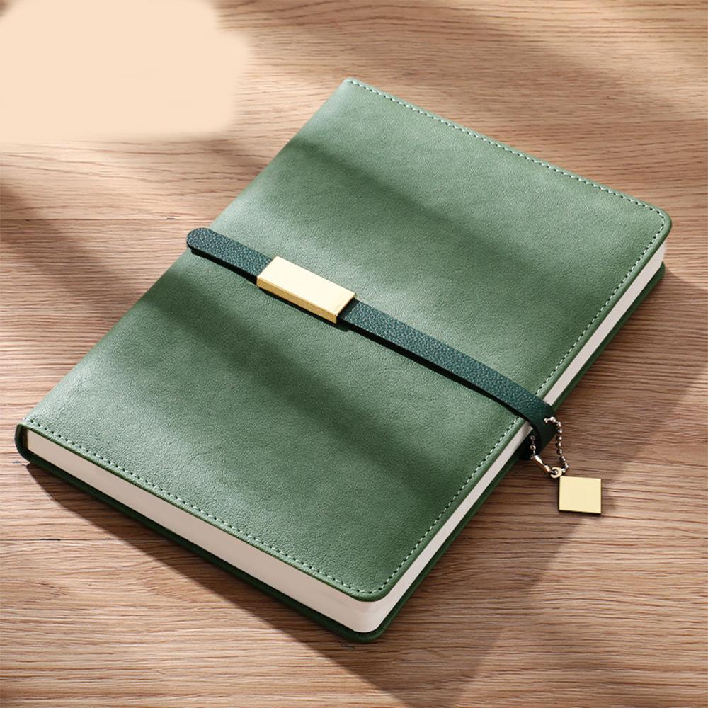 (Логотип можно выгравировать) Деловой блокнот А5 с пряжкой, студенческий блокнот, блокнот для записей встреч с подарочной коробкой, ежедневник, предметный блокнот