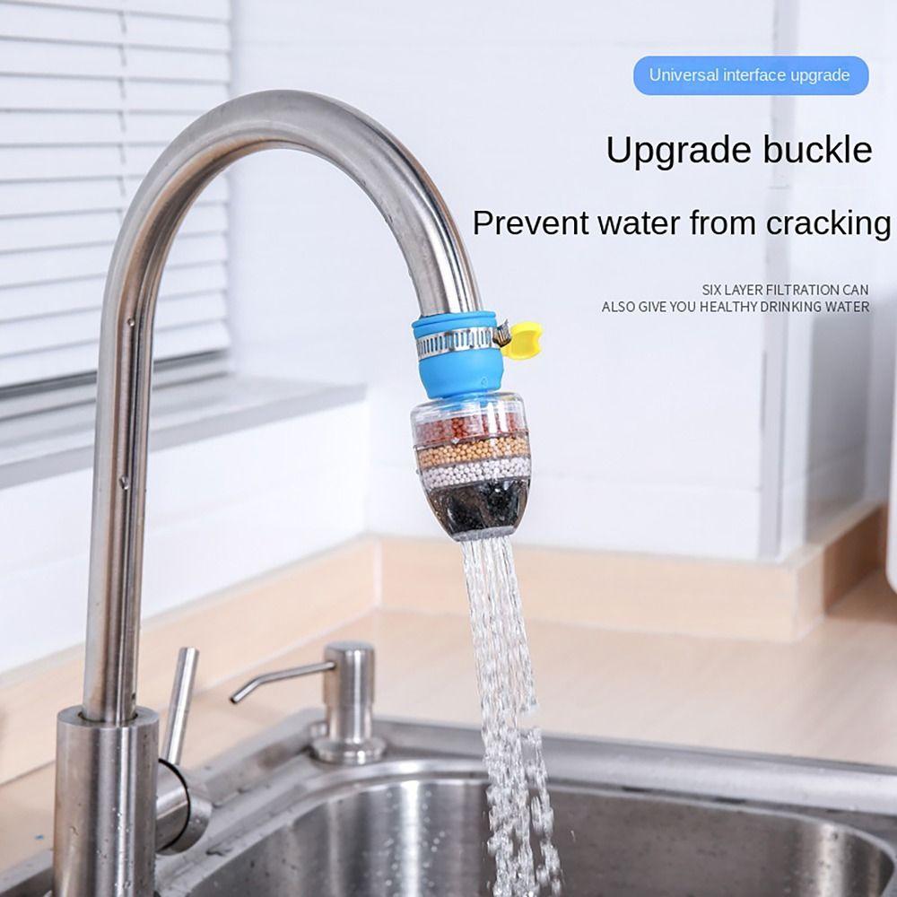 6-layer Filtration Drainer Faucet Water Purifier Tap Head Attachment Faucet Sprayer Shower Kitchen