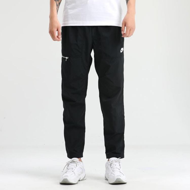 Nike Спортивная одежда Тканые повседневные брюки-карго Мужские штаны Черные CU4466-010