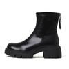 Autumn Women's Back Zipper Round Toe Chelsea Boots Fashion New Chunky Heel Ankle Boots for Women Dress Female Platform Shoes