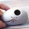 Ceramic Stone Shape Vase Rough Desktop Small Vase Creative Ceramic Zen Hydroponic Vase  Office