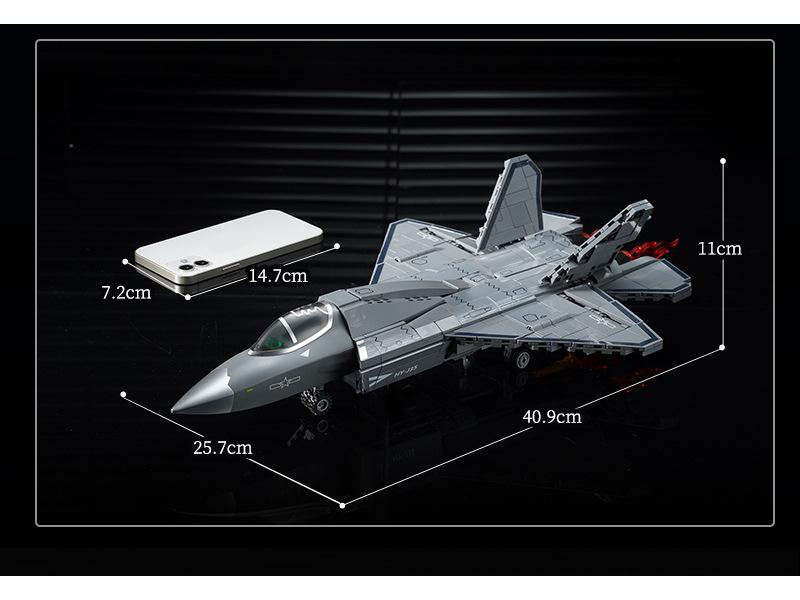 Enlighten J-35 Палубный истребитель Модель Строительные блоки Игрушка