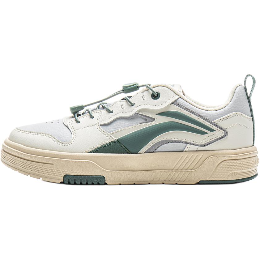 Li Ning Kids Sports Lifestyle Series Trail Comfortable Fashion Non-Slip Wear-Resistant Low-Top Casual Shoes Kids Casual Shoes White Green YKCV108-5