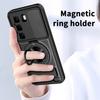 Для Infinix Hot 60i Hot 60 Smart 10 Tecno Pop 10 Spark Go чехол для телефона с двойным кронштейном, магнитным кольцом для автомобиля и сдвижной крышкой объектива