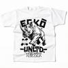 Унисекс футболка Ecko Unltd с принтом носорога, дышащая, мягкая, черная с белым дизайном, классический крой для повседневной носки и активного отдыха