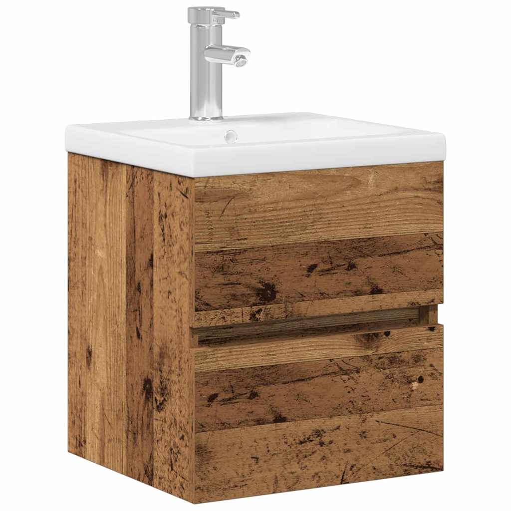 Washbasin Cabinet Black Oak Effect 41 x 39 x 62 cm