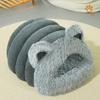 Cat Kennel Plush Cat Ears Big Scarf Pet Nest Pet Supplies Four Seasons Universal Thickened Style