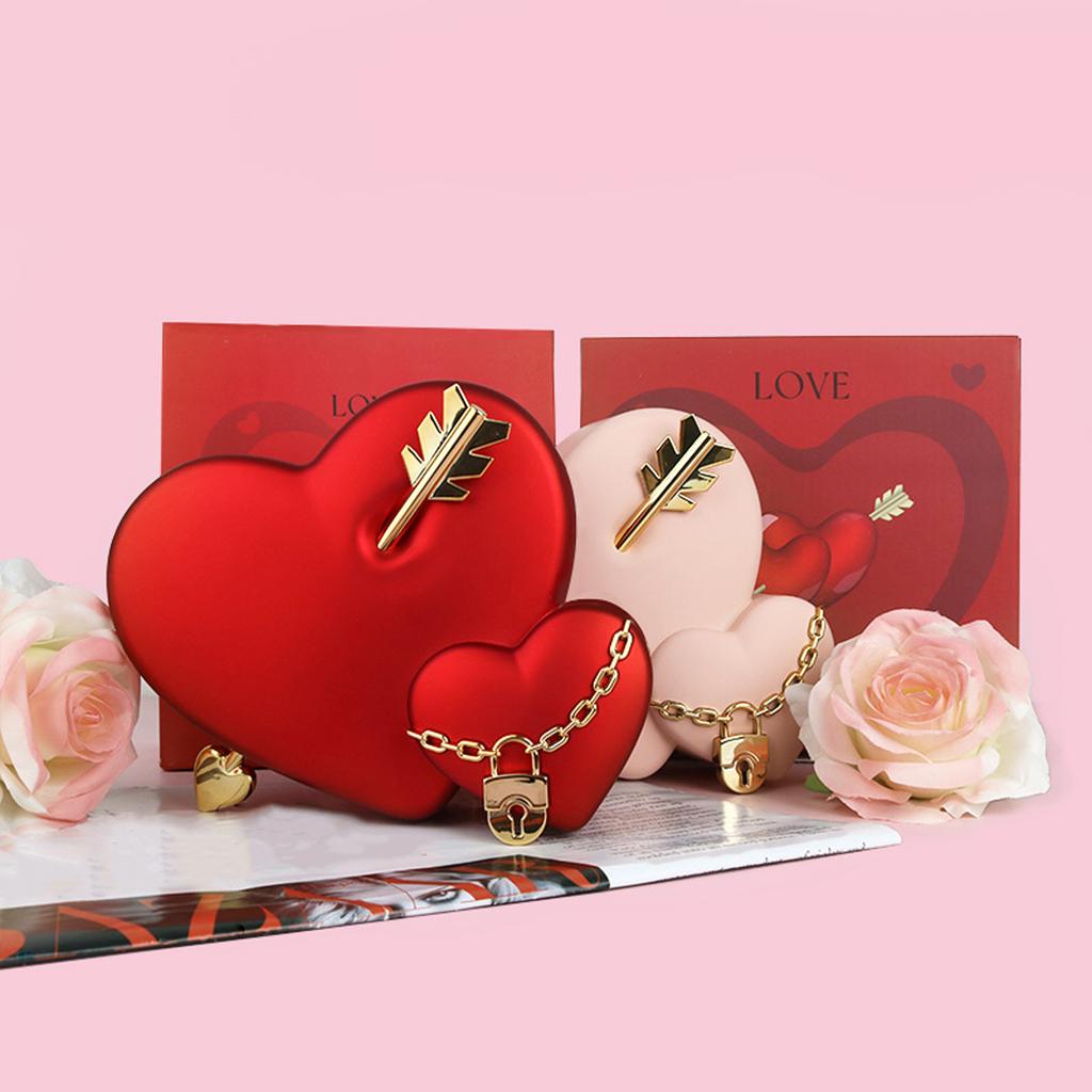 Шкатулка для украшений в форме сердца со стрелами, упаковка для подарков на День святого Валентина, органайзер для нежных аксессуаров, подарки на день рождения