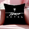 Чехол на подушку Band T-Tokio Hotel Дышащий Льняной Наволочка Летний Без Запаха Экологически Чистый Невидимая Молния Стирка