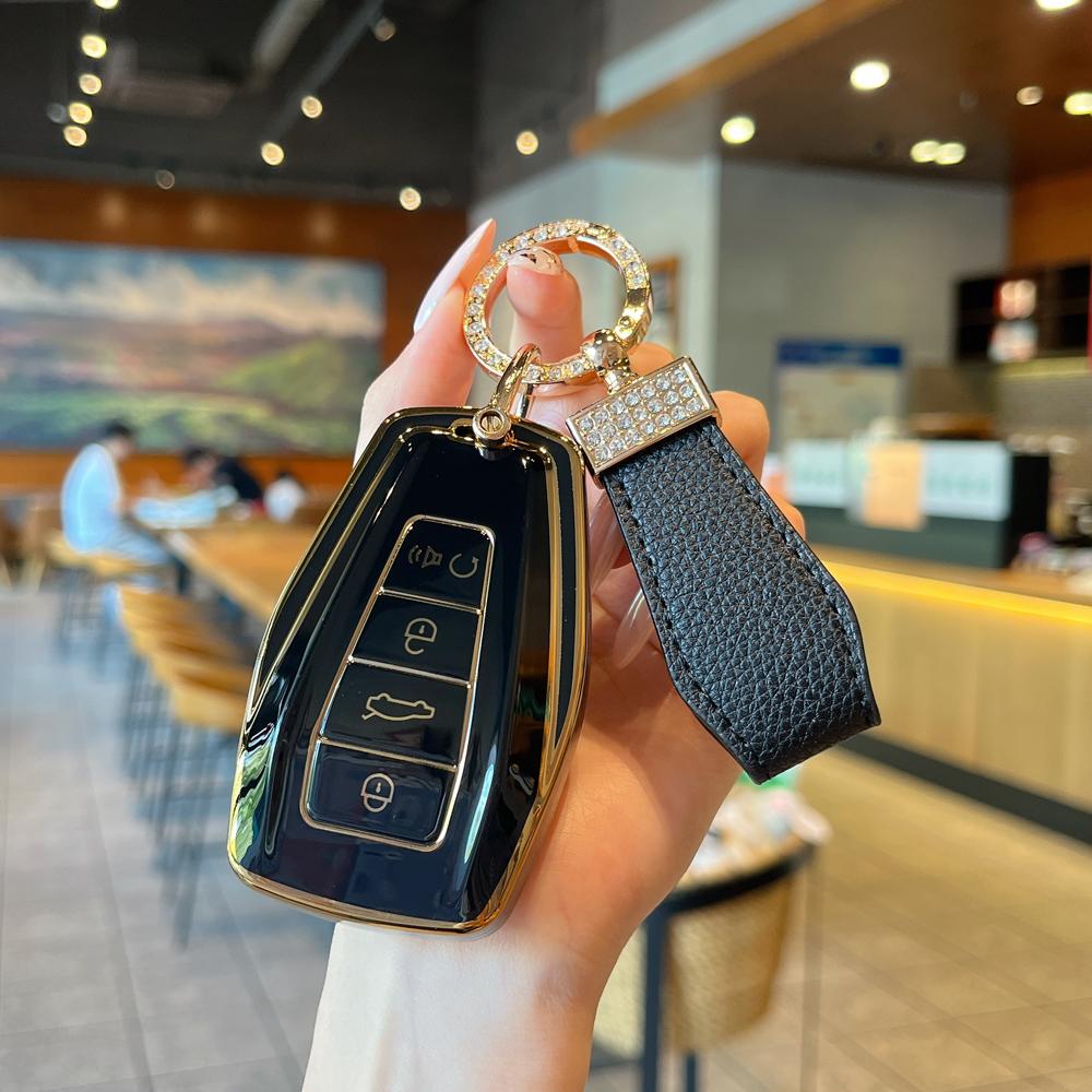 Чехол для ключа автомобиля Брелок Чехол-защита Для Geely Coolray Брелок Защитный чехол Сумка Корпус С брелком Автоаксессуары