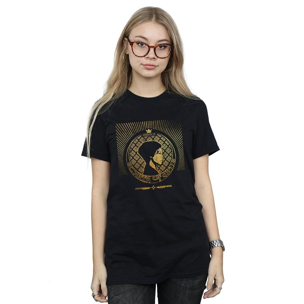 Supernatural Womens/Ladies Abbadon Crest Cotton Boyfriend T-Shirt