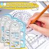 Многофункциональная Геометрическая Линейка Линейка для Рисования Геометрический Шаблон для Рисования Измерительный Инструмент Пластиковая Линейка Для Школьных Принадлежностей