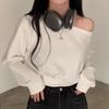 Women's Sexy Off-Shoulder Long Sleeve Casual Sweatshirt