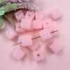 Making 20Pcs Material Creative Square Acrylic Fashion for Bracelets Earrings DIY Jewely Accessories Loose Beads Jelly Color About 13mm