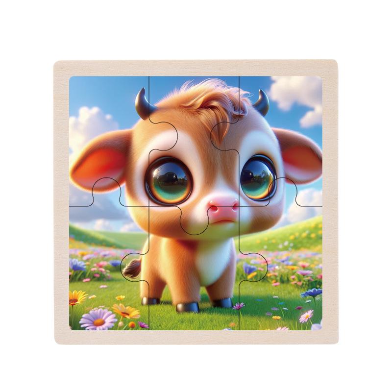 Деревянный развивающий пазл для малышей, 1-5 лет