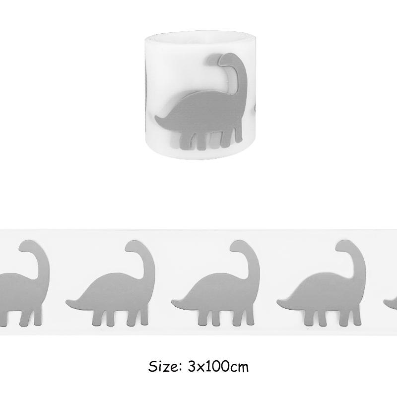 100x3cm Reflective Animals Iron-On Transfers Beast Fish Rabbit Wolf High Visibility Iron On Patch DIY Fashion New Heat Transfer Garment Accessory