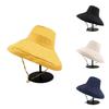 Summer Cotton Wide Brim Hat For Women Outdoor Fishing Sun Protection Gear