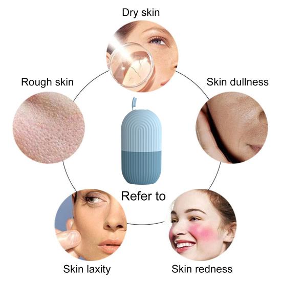 Ice Roller Reusable Face Beauty Massage Ice Mold Pore Contraction Skin Cooling Roller for Skin Cares