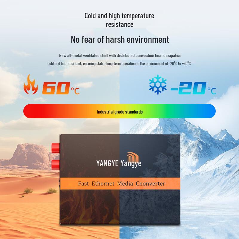 Yangye 100M Single-Mode Dual-Fiber Optic Media Converter