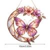 Украшения-бабочки 2D витражные декоративные для дома Ловец лунного света Подвеска на окно Для заднего двора Патио Балкона Дерева Окна
