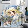 1PC Candy Candy Print Flannel Blanket, High quality All Seasons, Home Decor, Warmth and Comfort, Perfect for Christmas Gifts