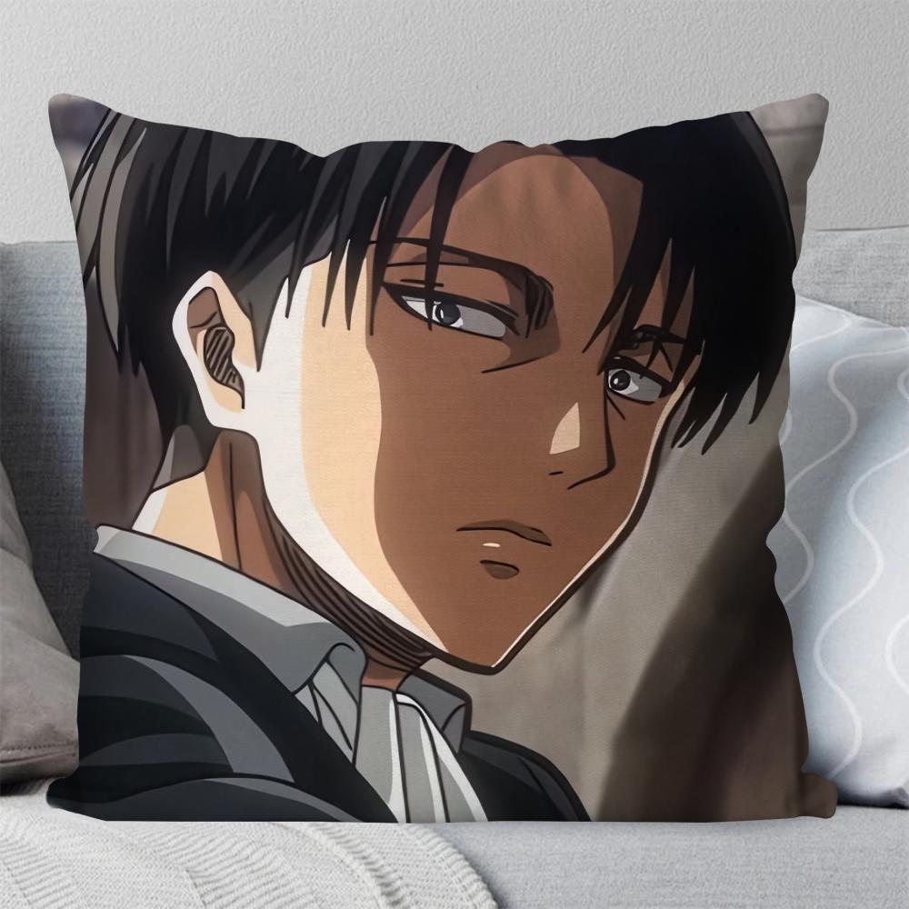 1 шт. Наволочка Леви Аккерман Атака Титанов Квадратная подушка Спальня Диван Отдых Комфорт Автомобиль Гостиная Домашнее украшение 40X40
