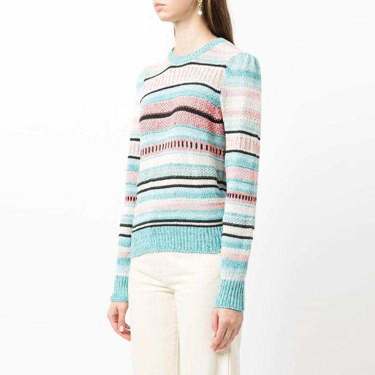 Polo Ralph Lauren FW21 Полосатый вязаный свитер Женский свитер Многоцветный 211843140-001