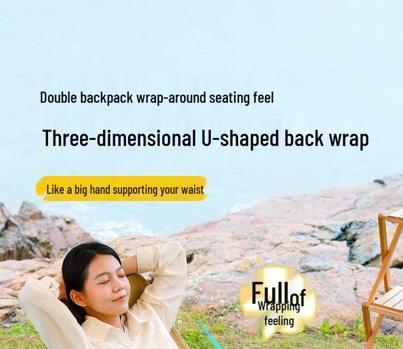 Портативный уличный лунный стул: Складной шезлонг для кемпинга, рыбалки и пикника