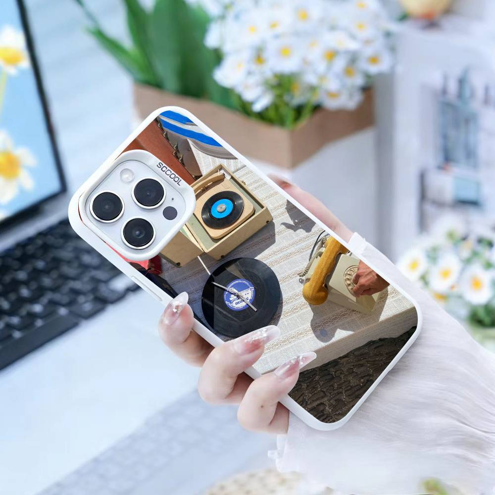 Vintage Film-Retro VHS Video Tape Label Phone Case For iPhone17, 16,15,14,13,12 Pro Max white Candy Matte Shockproof Cover