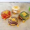 Элегантная металлическая шкатулка для украшений в форме сердца с покрытием из сплава - украшение для домашнего декора