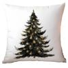 New Christmas Pillowcase High-end Light Luxury Black Gold Color Printing Home Cushion Pillowcase