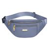 Unisex Waist Bag Adjustable Elastic Strap Zipper Closure Large Capacity Lightweight Outdoor Sports Fanny Pack Stall Owner Purse Outdoor Chest Bag