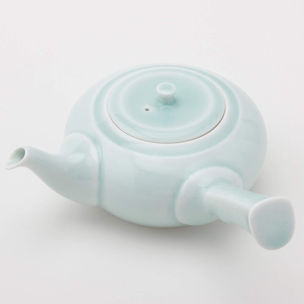 Набор из чайника и чашки Hasami Porcelain Сине-зеленый 11439 в подарочной коробке