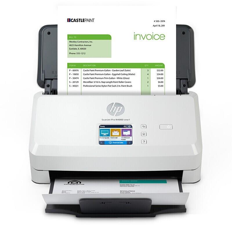 HP N4000 snw1 A4 Document Scanner CN plug (adapter included)