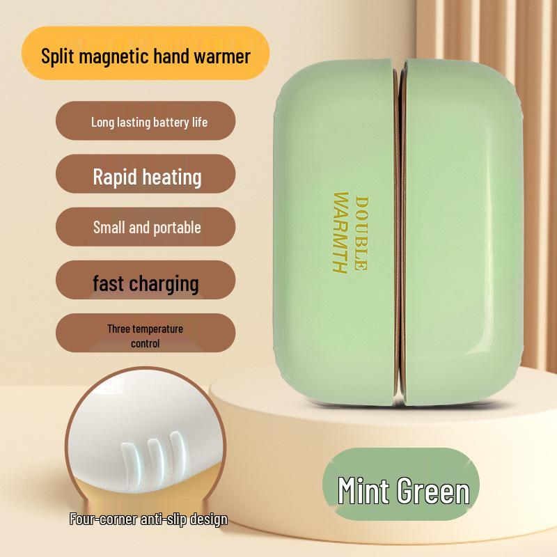 Перезаряжаемая магнитная грелка для рук в форме кошачьей лапки - Портативный электрический обогреватель, Идеально подходит для использования в дороге, В подарочной упаковке.