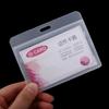 Sleeve Horizontal Employee Transparent Badge Holder Name Card Cover Bank Card Holder ID Card Holder