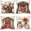 Веселая рождественская наволочка для украшения дома, подходит для спальни, гостиной, дивана, подушки, подарок другу
