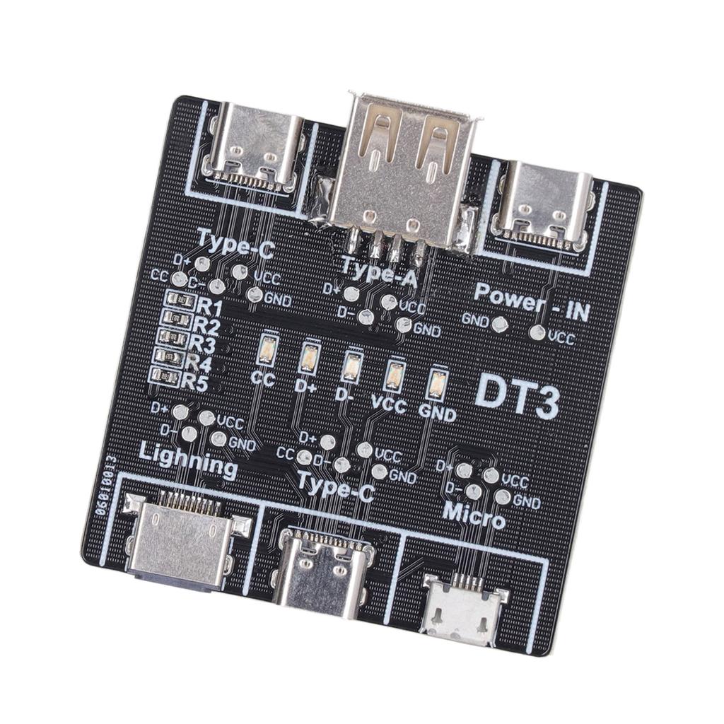 Плата обнаружения кабеля передачи данных, чувствительный точный многофункциональный USB-тестер с защитой для кабеля типа C