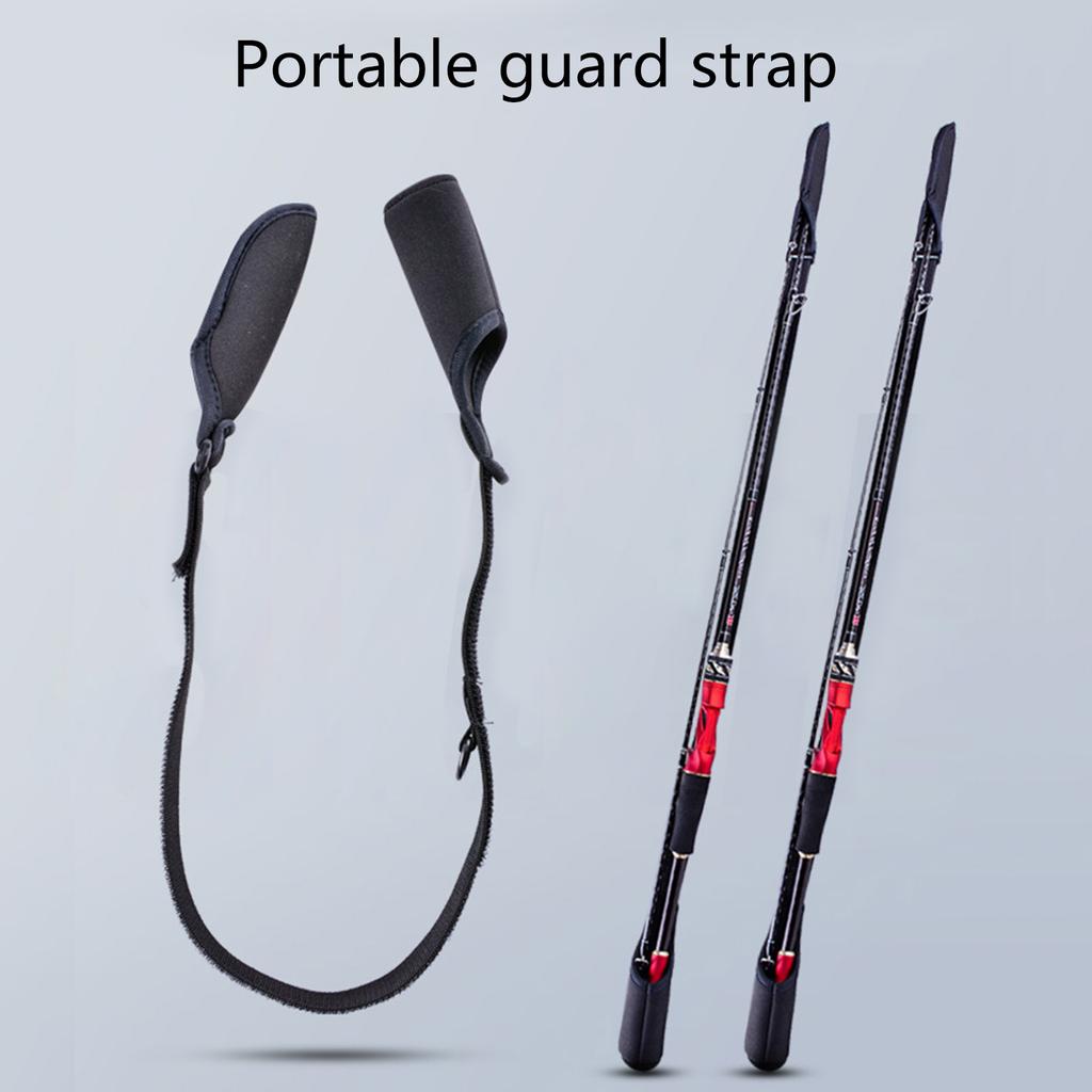 Adjustable Fishing Rod Sleeve Strap Rod Socks Belt Fishing Rod Protector Fishing Rod Tie Holder Strap Belt for Most Rod