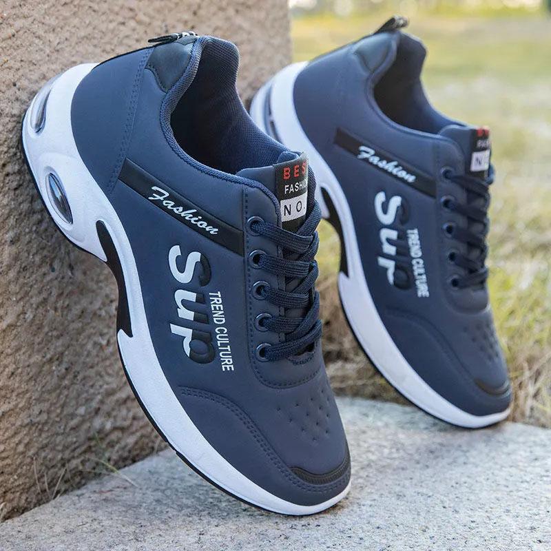 Large Sizes Spring Waterproof Shoes Mens Korean Style All-match Men Summer Casual Shoes Sneakers Non-slip Wear-resistant Sport Shoes