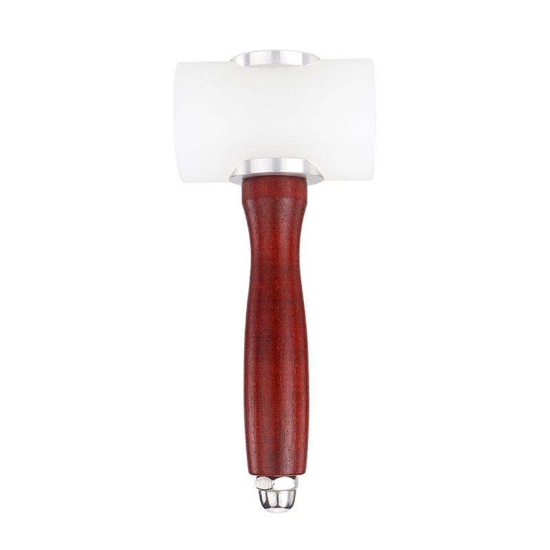 J1UL1N Rubber Cowhide Leatherworking Tools, Leathercraft Mallet, Wooden Handle Leather Carving Hammer For DIY Sewing Crafts