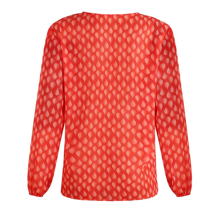 Весенне-осенние женские блузки на пуговицах в стиле бохо с рюшами и длинными рукавами, повседневные шифоновые рубашки больших размеров