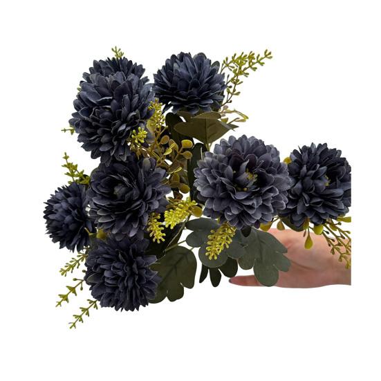 Искусственный букет хризантем, искусственные цветы с гибкими стеблями, реалистичные искусственные цветы для дома, свадьбы