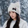 NEW Cat Ear Beanies Skullies Women Winter Warm Plush Cartoon Thermal Cap Korean Girl Outdoor Snow Pullover Hats