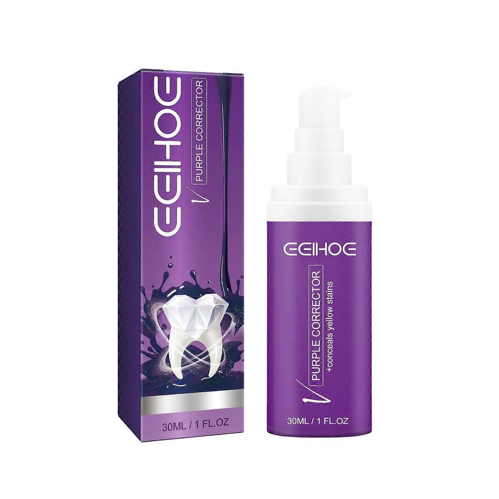 Limited time!!Eelhoe Purple Toothpaste Cleans Stains, Whitens Teeth, Protects Gums, Freshens Breath