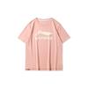 Li Ning Sports Fashion Series Loose Short Sleeve T-Shirt Women Tops Mist-Rose-Pink AHSQ258-2