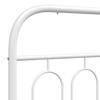 Replacement Headboard Metal White 120 cm