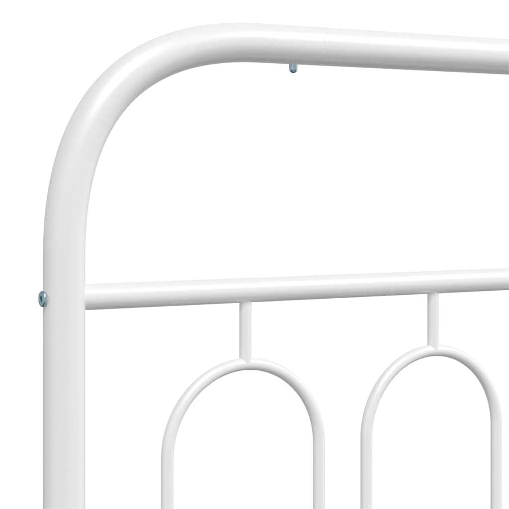 Replacement Headboard Metal White 120 cm