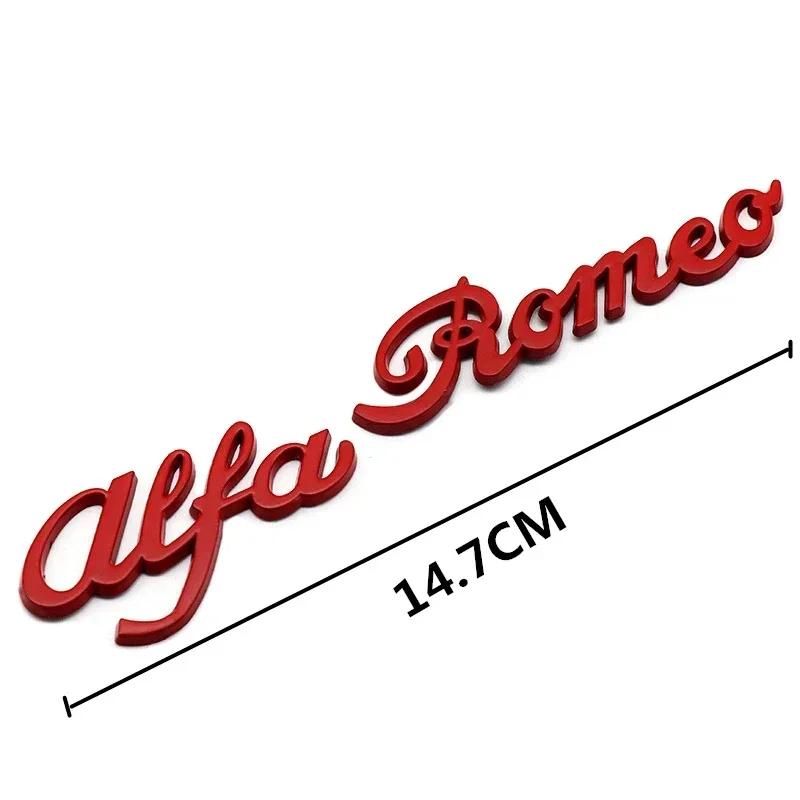 Car Exterior Styling 3D Sticker Auto Body Emblem Accessories For Alfa Romeo 146 147 155 156 159 Stelvio Giulia Giulietta Mito GT zj6